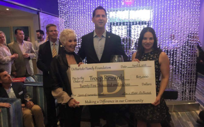 Troop Rewards awarded the DeBartolo Family Ftdn’s ” Spirit of Humanity” award for 2016 along with a $25,000 grant